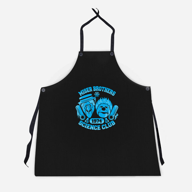 Miser Brothers Science Club-unisex kitchen apron-jrberger