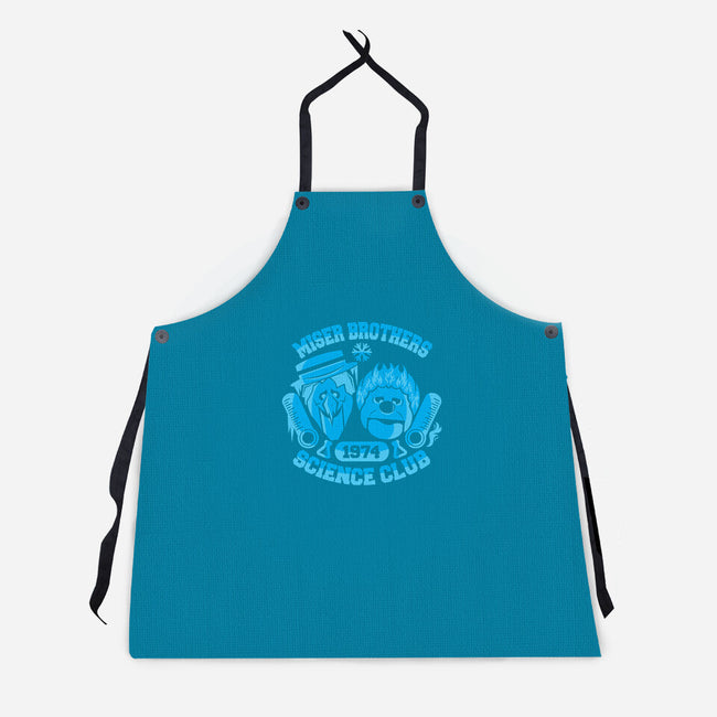 Miser Brothers Science Club-unisex kitchen apron-jrberger