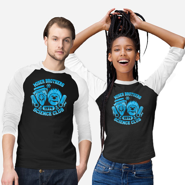 Miser Brothers Science Club-unisex baseball tee-jrberger