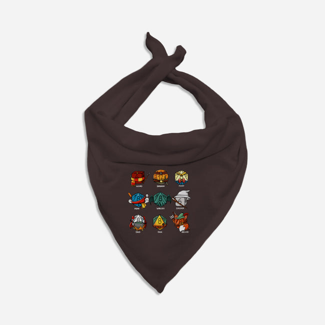 Dice Nerd-cat bandana pet collar-Vallina84