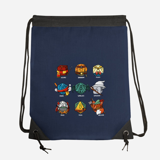 Dice Nerd-none drawstring bag-Vallina84