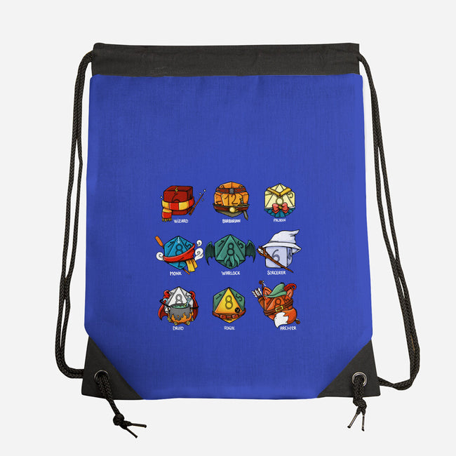 Dice Nerd-none drawstring bag-Vallina84