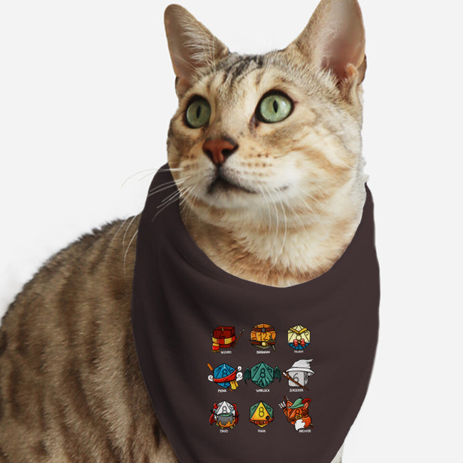 Dice Nerd-cat bandana pet collar-Vallina84