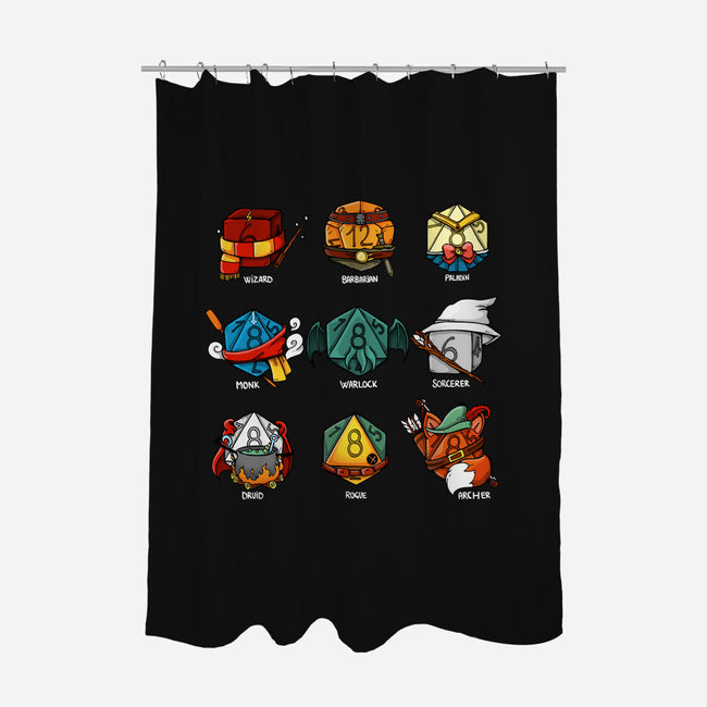 Dice Nerd-none polyester shower curtain-Vallina84