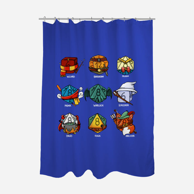 Dice Nerd-none polyester shower curtain-Vallina84