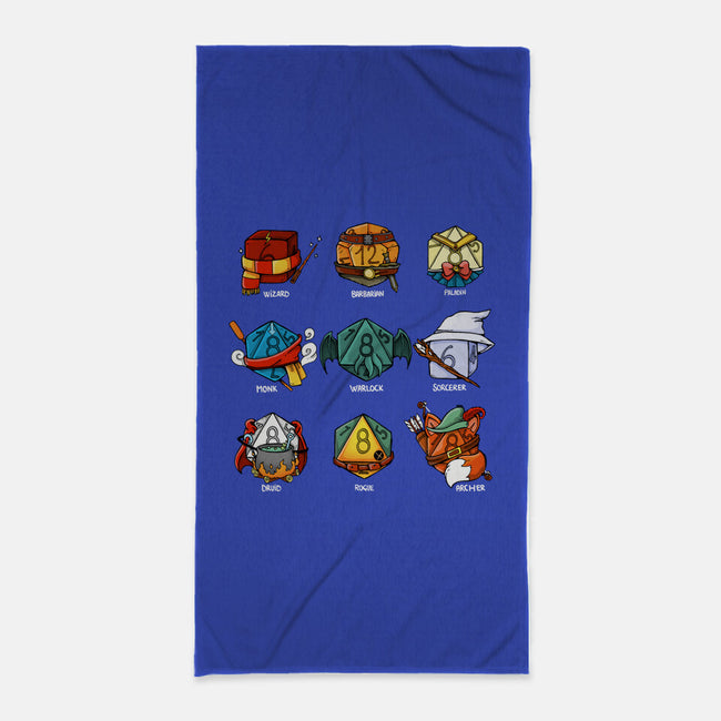 Dice Nerd-none beach towel-Vallina84