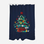 Game Christmas-none polyester shower curtain-Vallina84