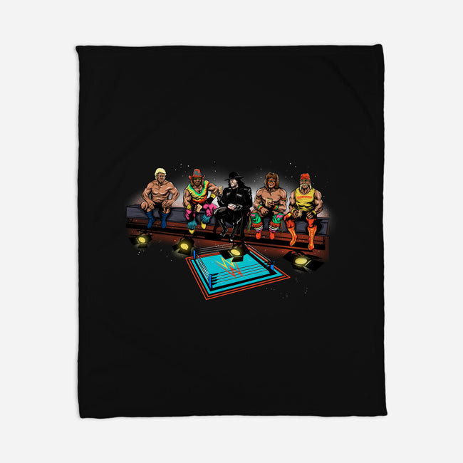 Wrestlers Break-none fleece blanket-zascanauta