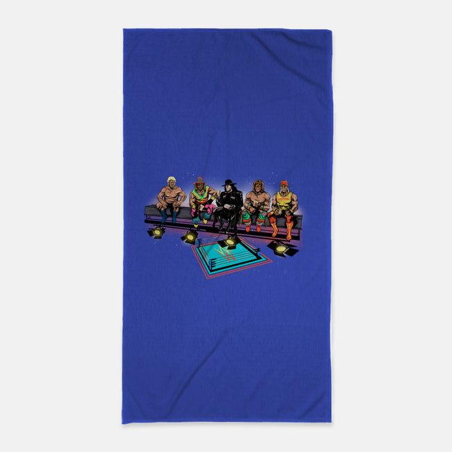 Wrestlers Break-none beach towel-zascanauta