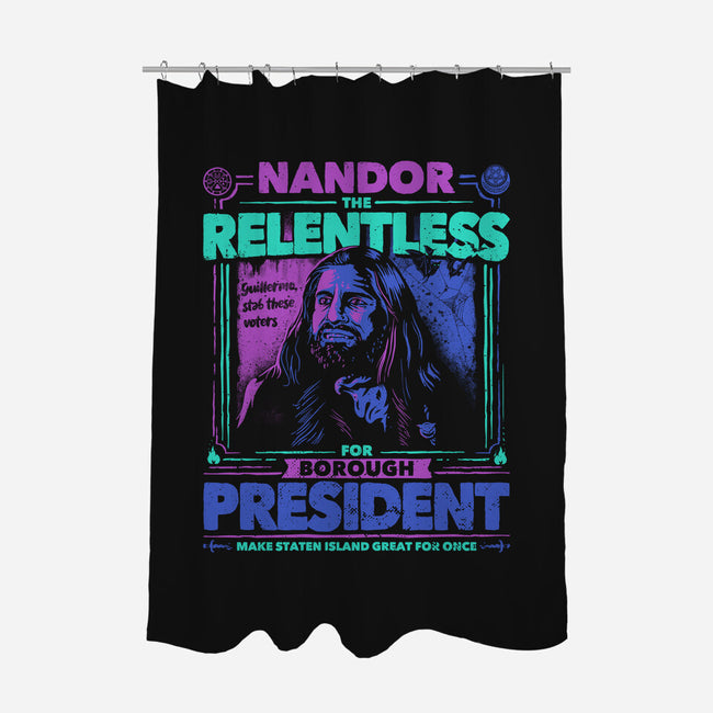 Nandor For Beep-none polyester shower curtain-teesgeex