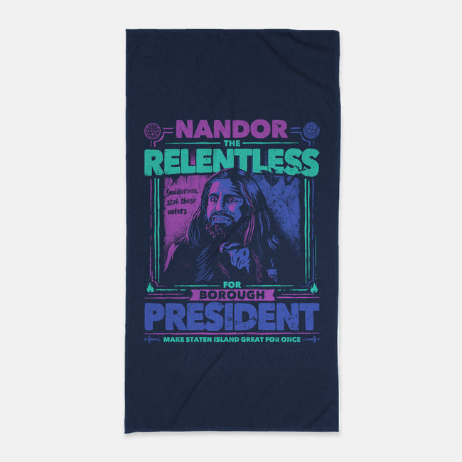 Nandor For Beep-none beach towel-teesgeex