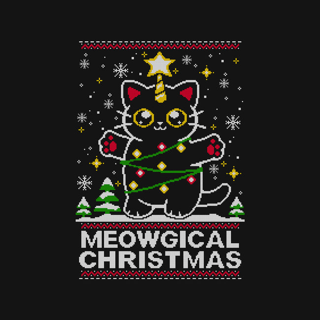 Meowgical Christmas-youth basic tee-NemiMakeit