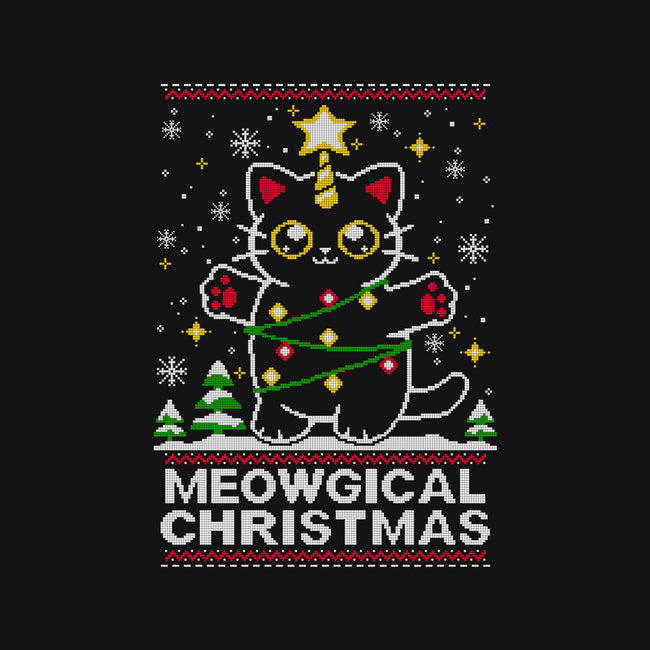 Meowgical Christmas-womens off shoulder sweatshirt-NemiMakeit