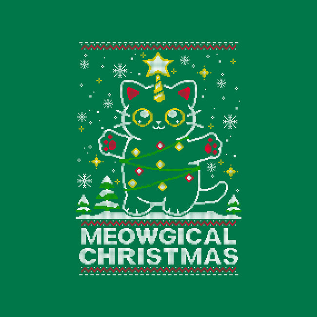 Meowgical Christmas-none removable cover w insert throw pillow-NemiMakeit