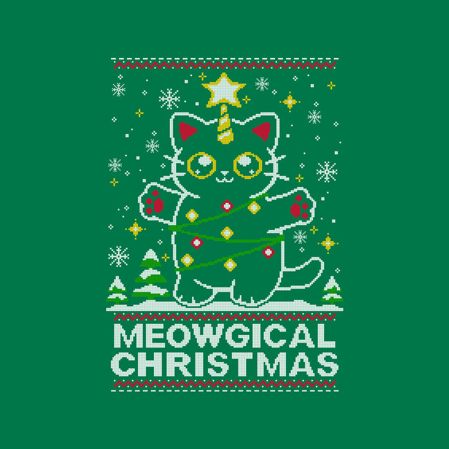 Meowgical Christmas-unisex crew neck sweatshirt-NemiMakeit