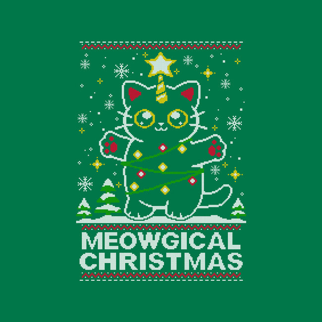 Meowgical Christmas-womens off shoulder sweatshirt-NemiMakeit