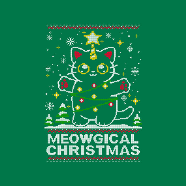 Meowgical Christmas-none drawstring bag-NemiMakeit