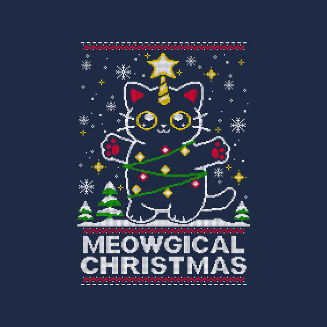 Meowgical Christmas-youth crew neck sweatshirt-NemiMakeit