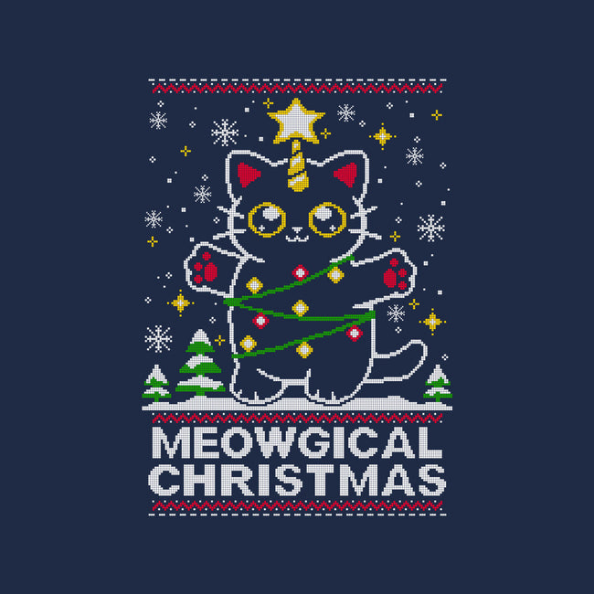 Meowgical Christmas-none stretched canvas-NemiMakeit