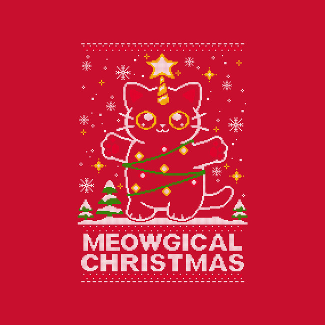 Meowgical Christmas-none drawstring bag-NemiMakeit
