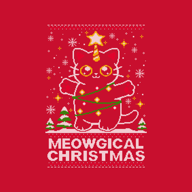 Meowgical Christmas-unisex pullover sweatshirt-NemiMakeit