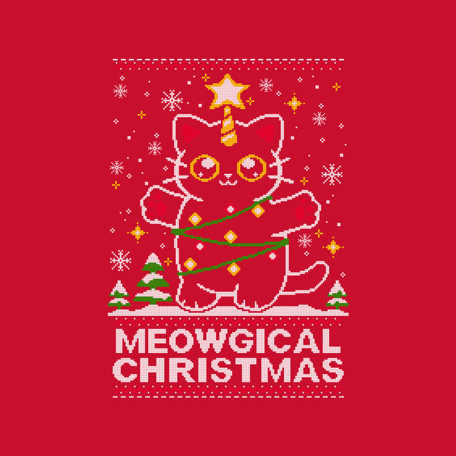 Meowgical Christmas-unisex basic tank-NemiMakeit