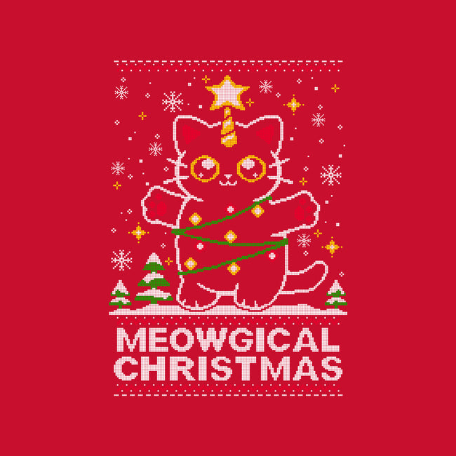 Meowgical Christmas-none glossy sticker-NemiMakeit