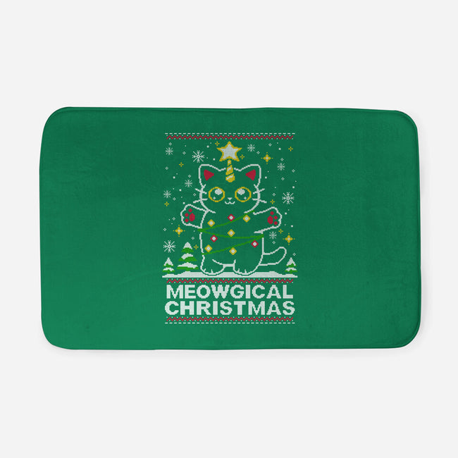 Meowgical Christmas-none memory foam bath mat-NemiMakeit