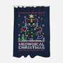 Meowgical Christmas-none polyester shower curtain-NemiMakeit