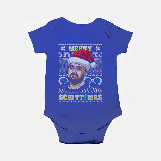 Merry Schittsmas-baby basic onesie-CoD Designs