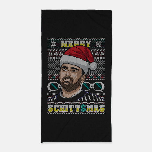 Merry Schittsmas-none beach towel-CoD Designs