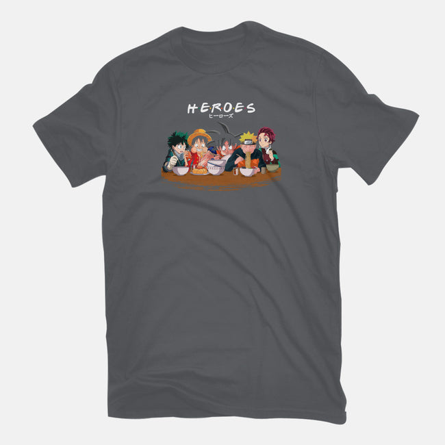 Heroes-mens heavyweight tee-Angel Rotten
