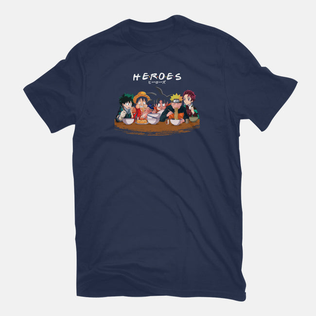 Heroes-mens heavyweight tee-Angel Rotten