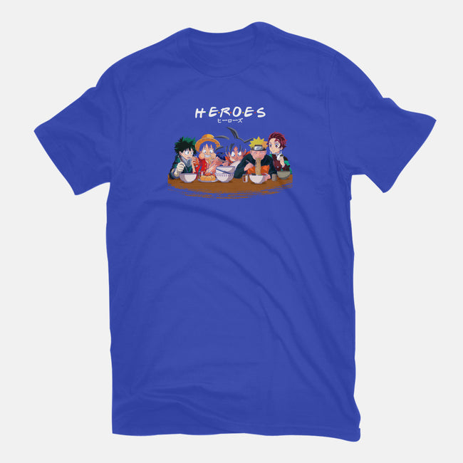 Heroes-mens heavyweight tee-Angel Rotten