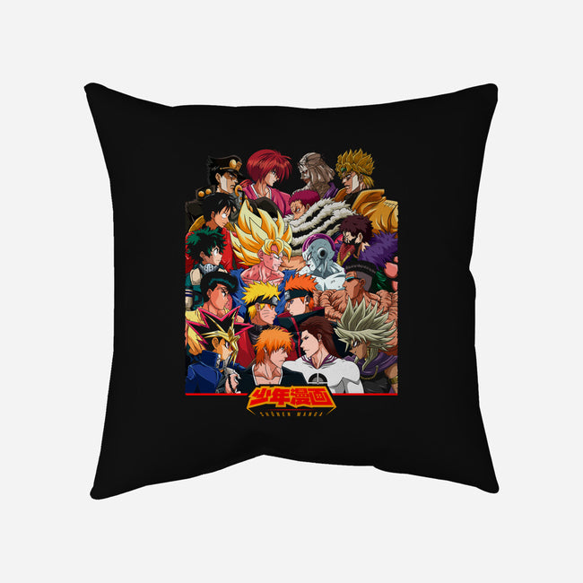 Heroes vs Villains-none non-removable cover w insert throw pillow-Angel Rotten