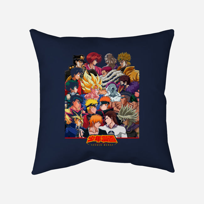 Heroes vs Villains-none removable cover w insert throw pillow-Angel Rotten