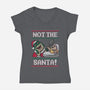 Not The Santa-womens v-neck tee-Raffiti