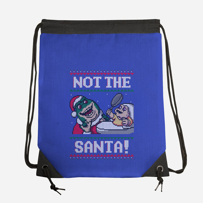 Not The Santa-none drawstring bag-Raffiti