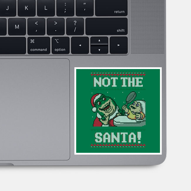 Not The Santa-none glossy sticker-Raffiti