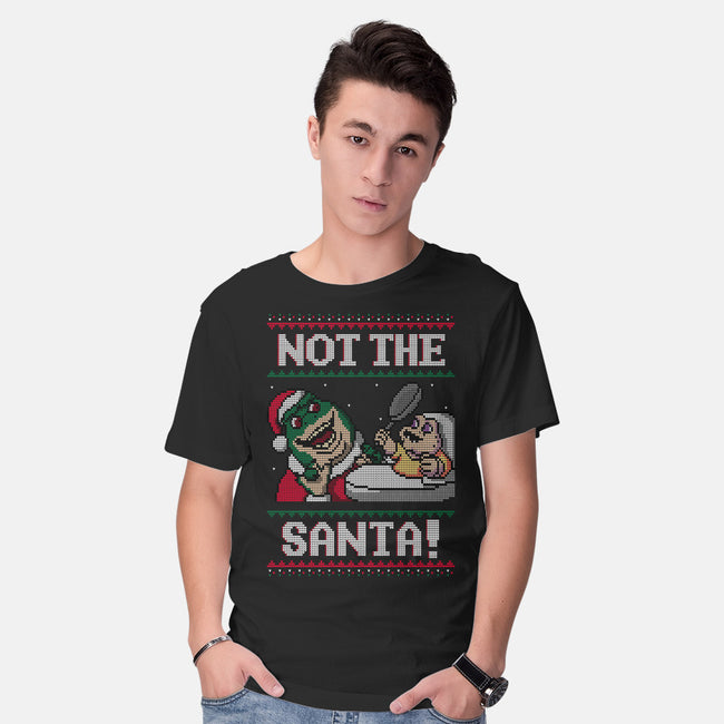Not The Santa-mens basic tee-Raffiti
