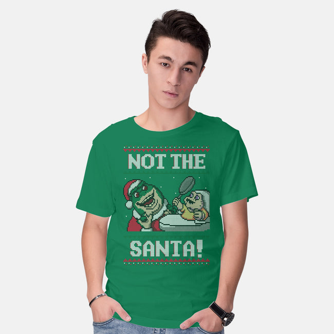 Not The Santa-mens basic tee-Raffiti