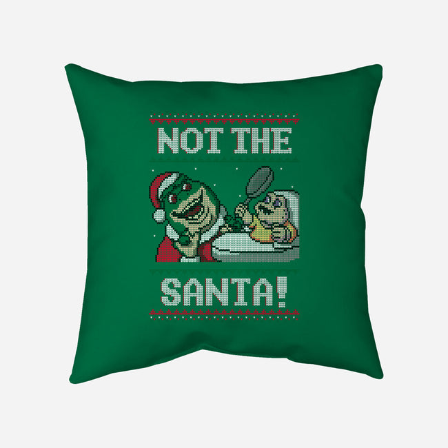 Not The Santa-none removable cover w insert throw pillow-Raffiti