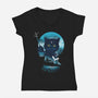 Furry Potter-womens v-neck tee-dandingeroz
