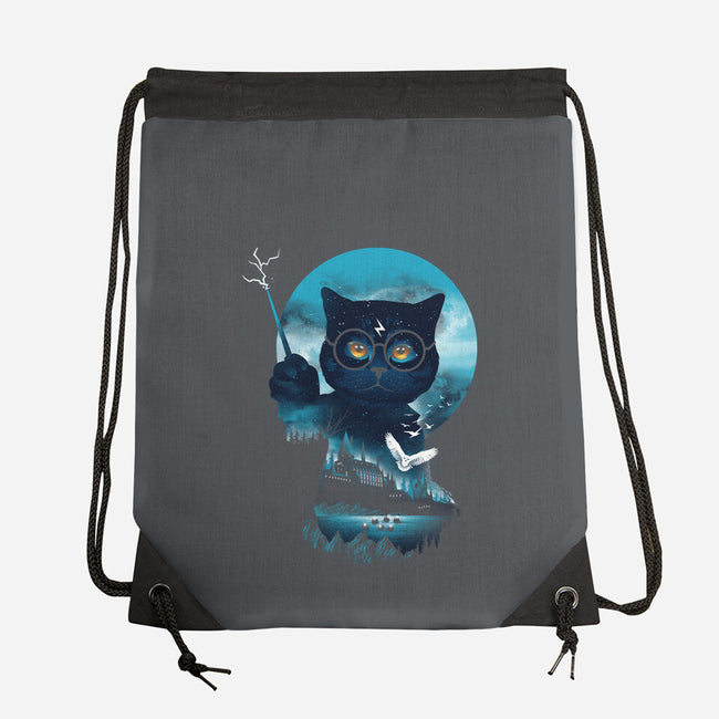 Furry Potter-none drawstring bag-dandingeroz