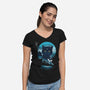 Furry Potter-womens v-neck tee-dandingeroz