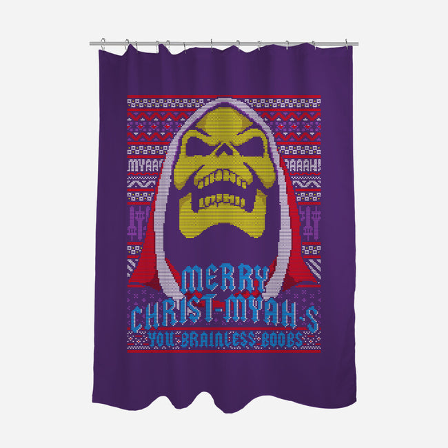 Merry Christ-Myah-s-none polyester shower curtain-boltfromtheblue