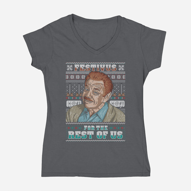 Airing Grievances-womens v-neck tee-CoD Designs