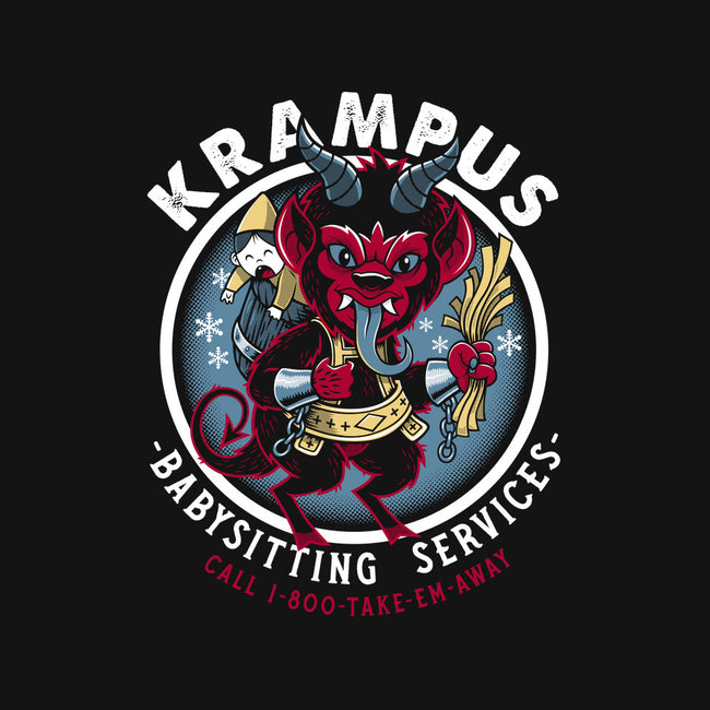 Krampus Babysitting Services-none stretched canvas-Nemons