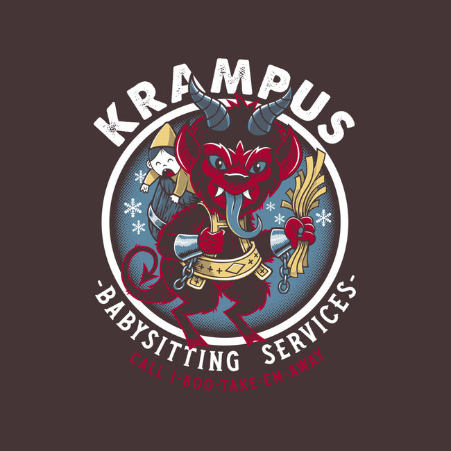 Krampus Babysitting Services-none removable cover throw pillow-Nemons