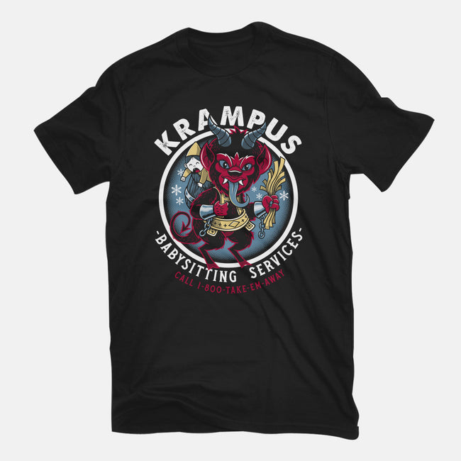 Krampus Babysitting Services-youth basic tee-Nemons